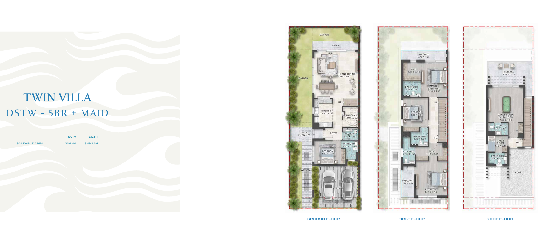 Twin Villas Floor Plan