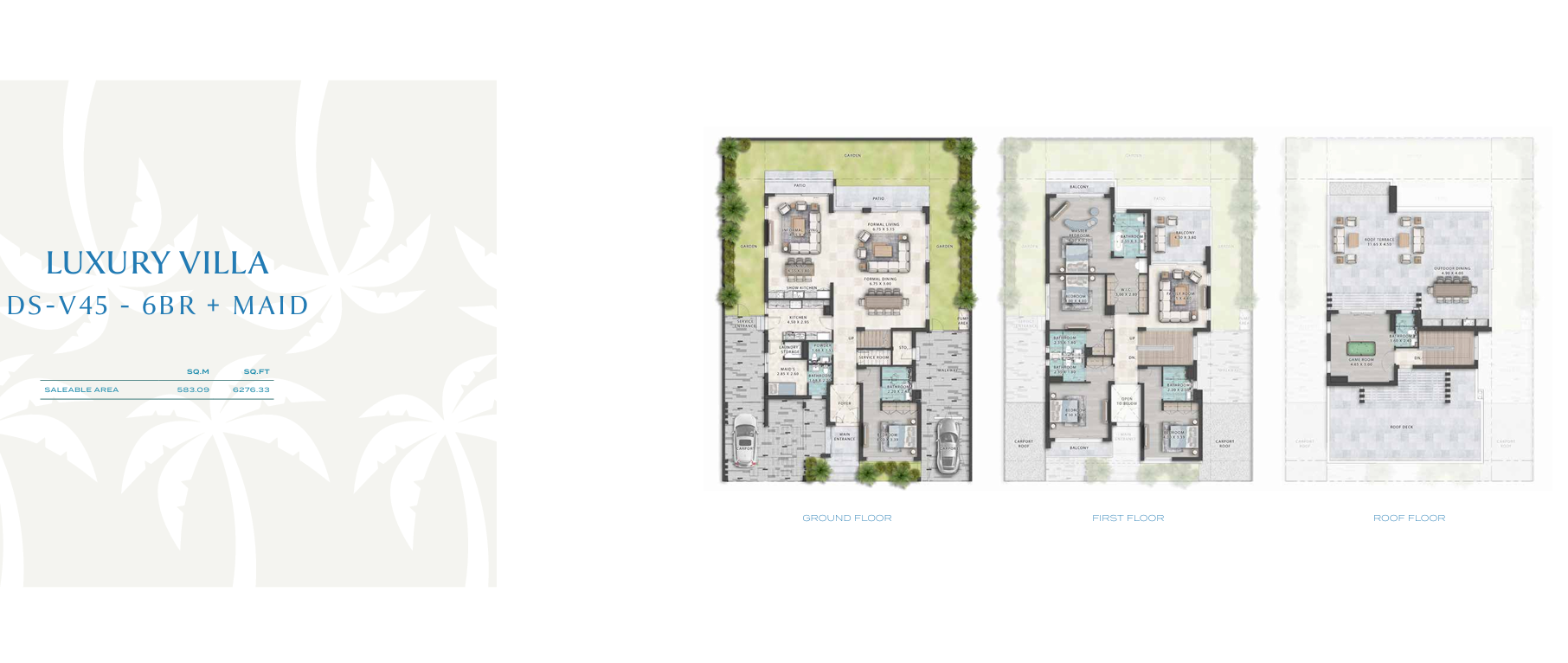 6 Bedroom Luxury Villa Floor Plan