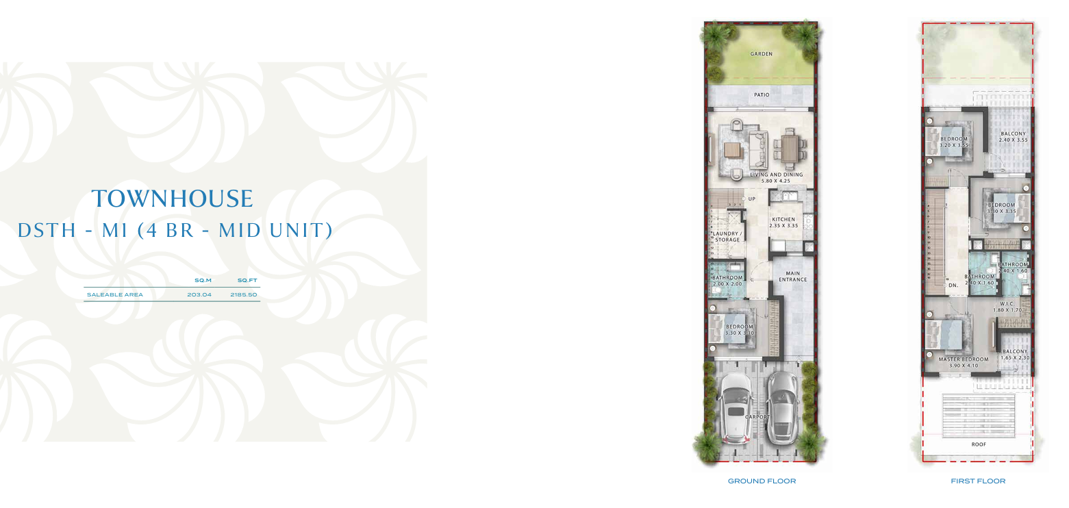 4 Bedroom Townhouse - Mid Unit