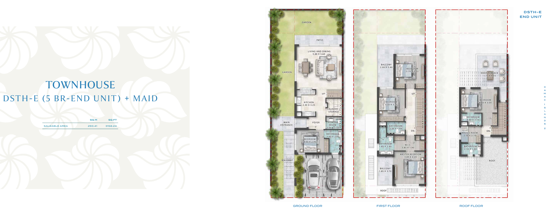 5 Bedroom Townhouse - Corner Unit